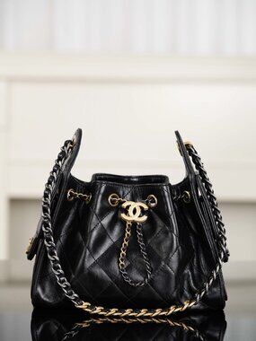Chanel 25 Small Black Leather Handbag